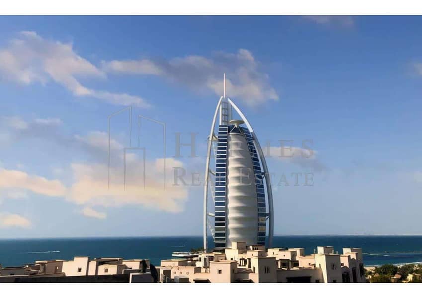 إطلالة  مميزة على برج العرب|فرصة استثمارية| إعفاء ٥٠٪ من رسوم التسجيل