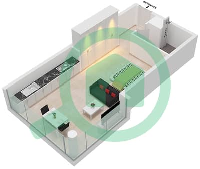 Liberty House - Studio Apartment Type A2,A5 Floor plan