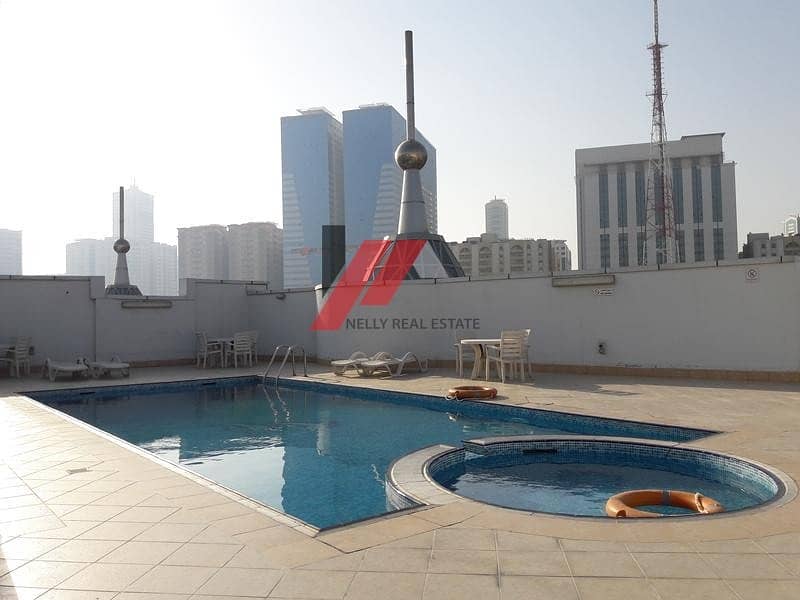 1500 Sqft _ Specious !! 2Bhk Apt Balcony Wardrobe Gym Pool Parking free Al anhda 2