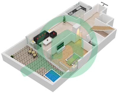 المخططات الطابقية لتصميم النموذج / الوحدة G/7 شقة 3 غرف نوم - مون ريف