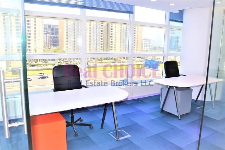 2 Partitioned Office in SZR| Well-maintained| Vacant