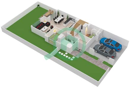 艾玛尔南区 - 4 卧室联排别墅类型／单位CLUSTER/TH4-E戶型图