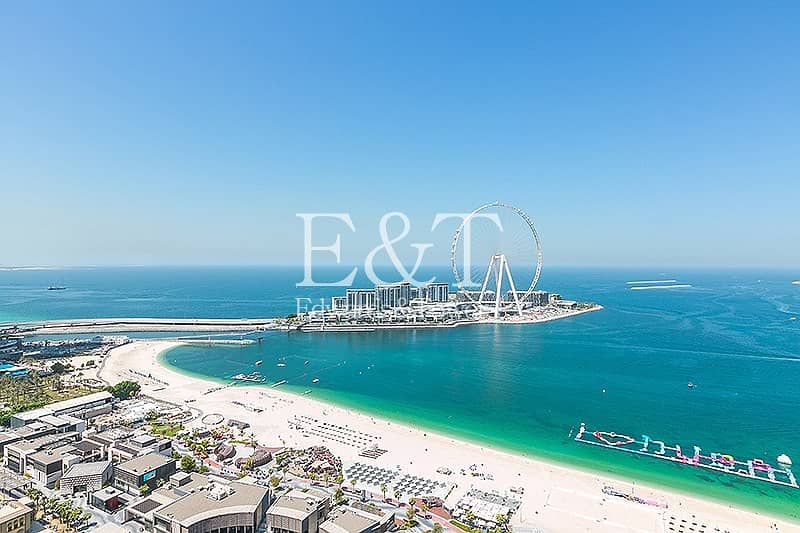 Panoramic Views of Sea & Dubai Eye|Largest Layout