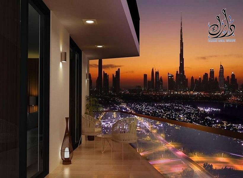 2 Apartment for sale with views of Khalifa Tower and the water canal in installments