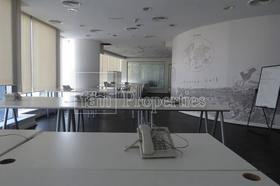 Fully fitted and furnished office with open plans