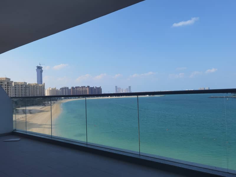 3 Amazing sea view large 2 bedroom+maid for rent in Azure residence