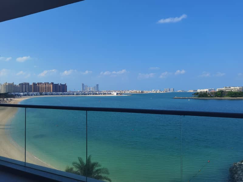 4 Amazing sea view large 2 bedroom+maid for rent in Azure residence