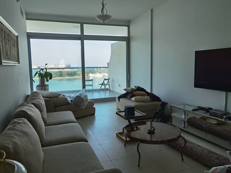 7 Amazing sea view large 2 bedroom+maid for rent in Azure residence