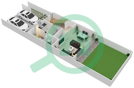 Nasma Residence - 3 Bedroom Townhouse Type CLASSIC D Floor plan