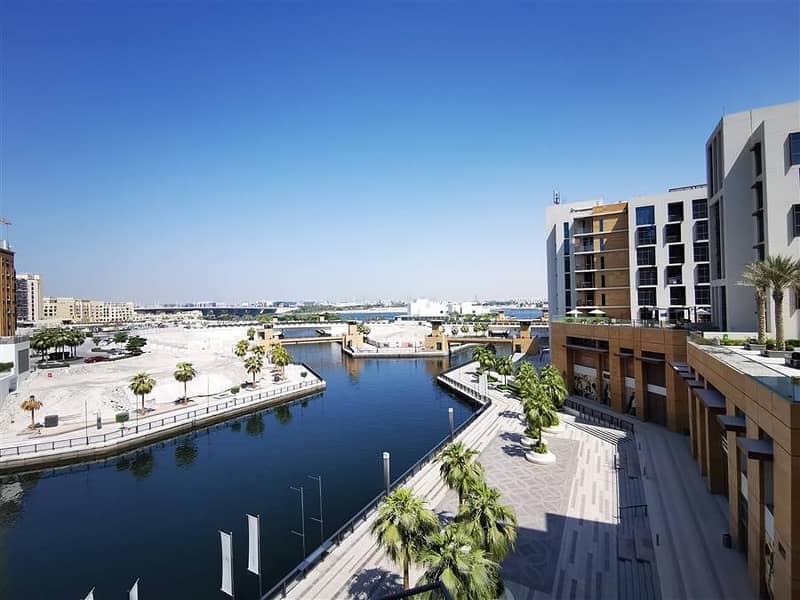 2 Bedroom with Maids Apartment For Rent in Dubai Wharf Tower 2 High Floor with Full Creek and Canal View