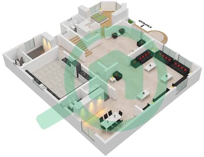 Al Hikma Tower - 5 Bedroom Apartment Type B Floor plan