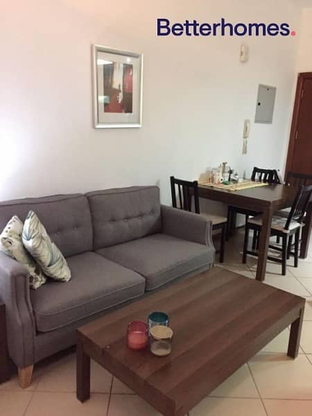 Large Studio | Modified to 1 BR | Furnished| Balcony