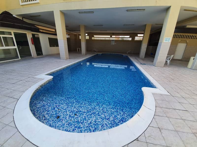 *ONE MONTH FREE* WELL MAINTAINED I HIGH QUALITY LARGE 3 BED ROOM VILLA IN A MASSIVE COMMUNITY WITH TWO SEPARATE  SHARED POOL FOR LADIES AND GENTS I GYM I PARTY HALL I KIDS PLAYING AREA I   STORE AND LAUNDRY ROOM I BALCONY I PVT BACKYARD I COVERED PARKING