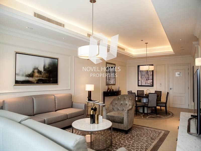 2 2BR in Hotel Pool | Burj and Fountain View