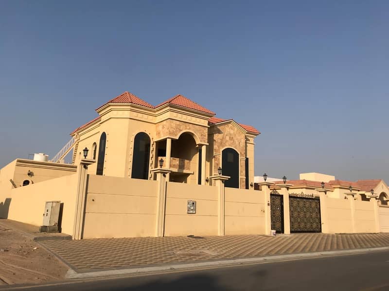 SPECIOUS VILLA CENTRAL A/C FOR RENT 5BHK WITH MAJLIS AND 8000 SQFT IN AL RAQAIB1 AJMAN