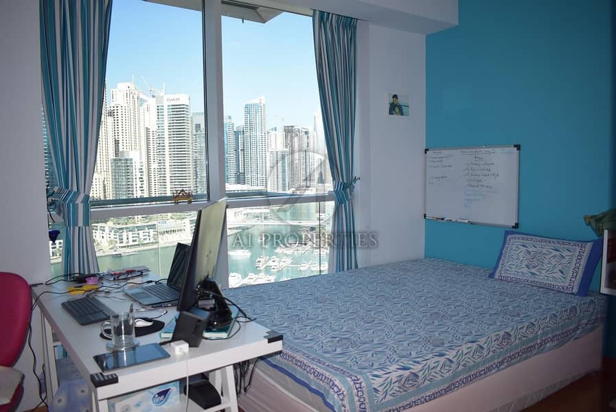 19 Full Marina View | 3 Bedroom + Maid | High Floor