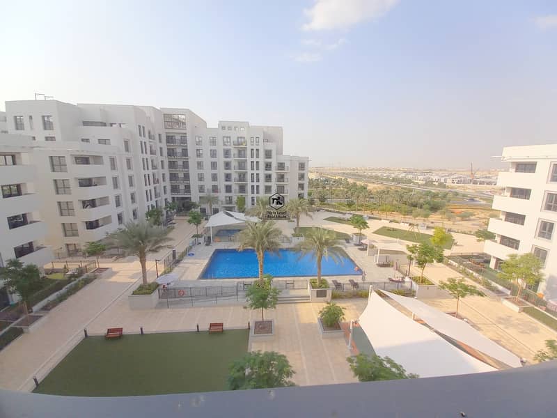 BRAND NEW | FULL POOL VIEW | 2 BED ROOM | BALCONY+PARKING+LAUNDRY | ZAHRA APARTMENTS