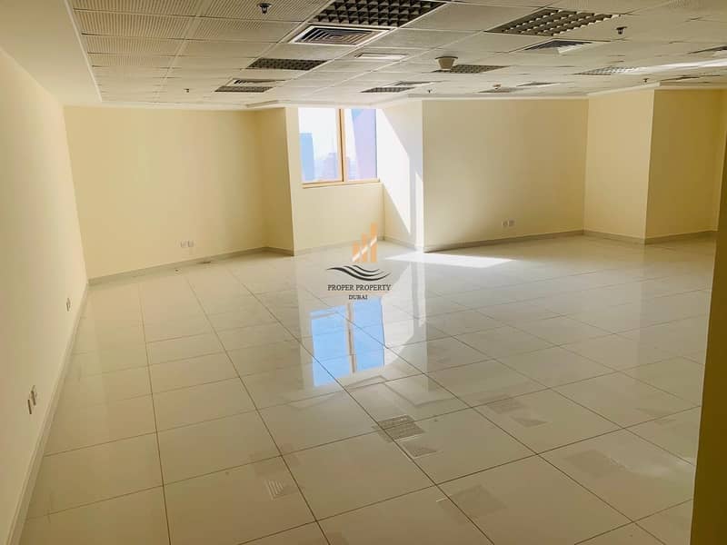 2 Straight Lay out Fitted office No Partition Opp to Metro station in Fortune Executive