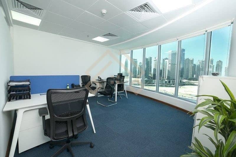 Office in DAMAC XL Tower Canal View For Rent. .