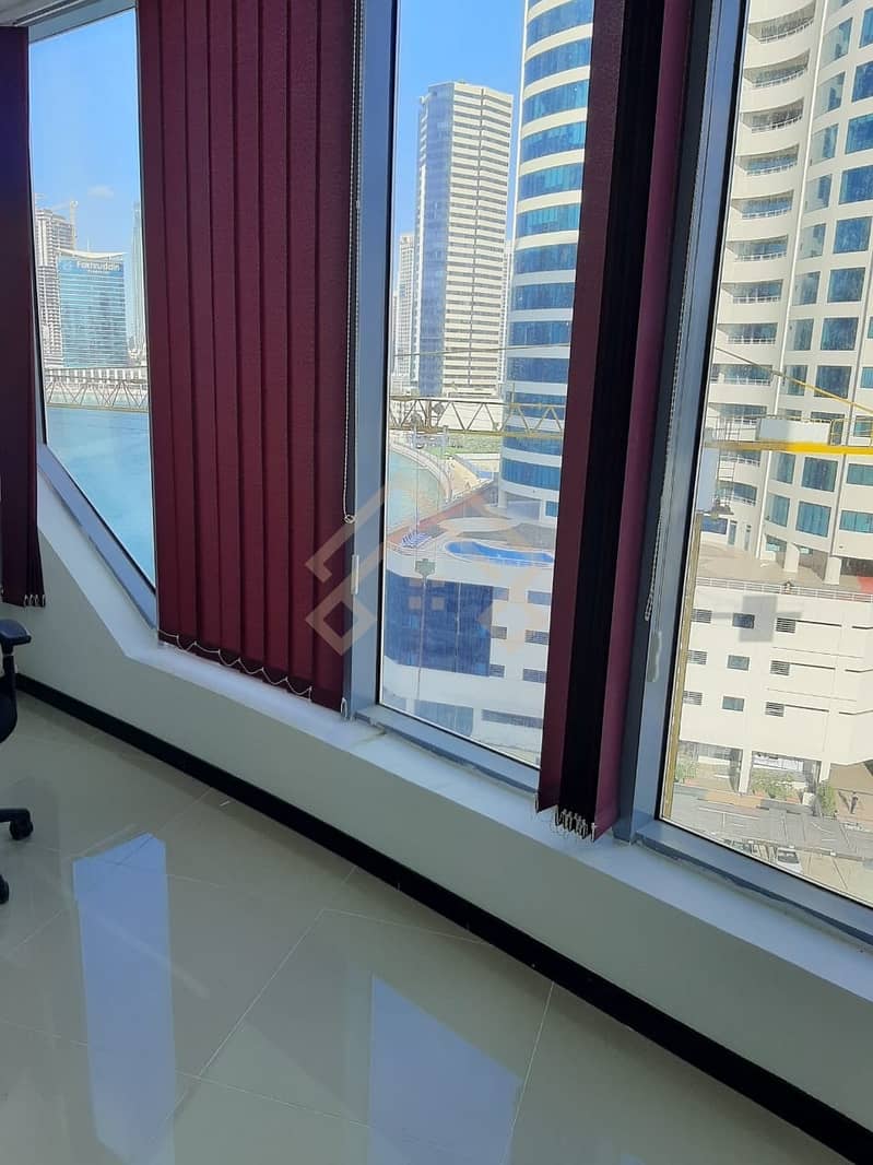 11 office for rent available with modern  view.