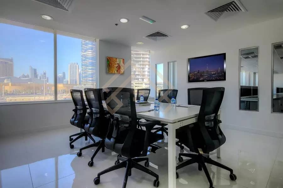 2 Fully Furnished Office Burj Khalifa/Canal View. .