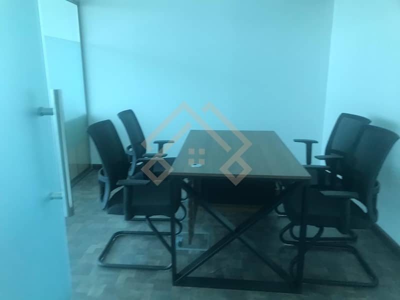 3 Fully Furnished  Offices Space Available for Rent.