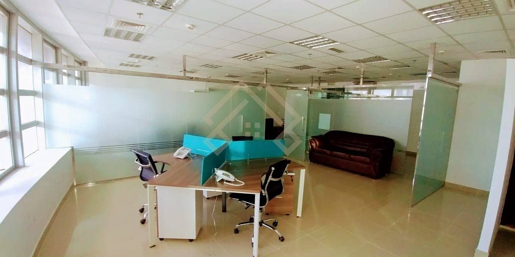 13 1 month free. Fully Fitted office with  pantry inside in Business Bay.