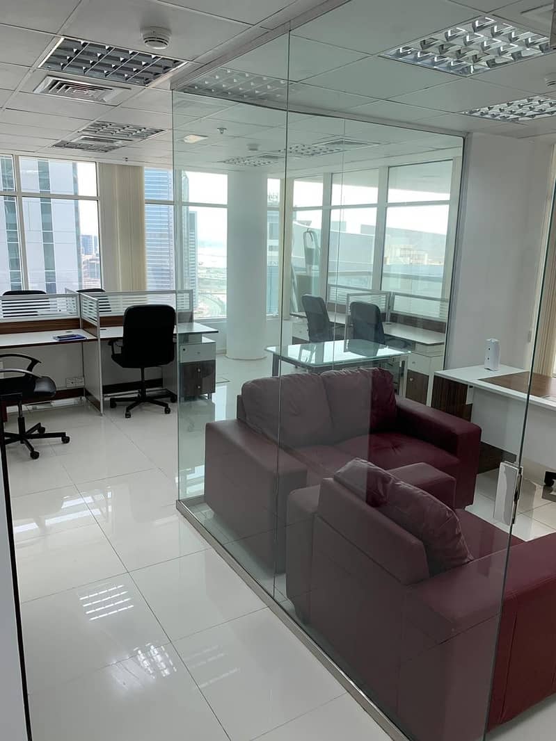 6 Fully Furnished  Partitioned Office For Sale. .