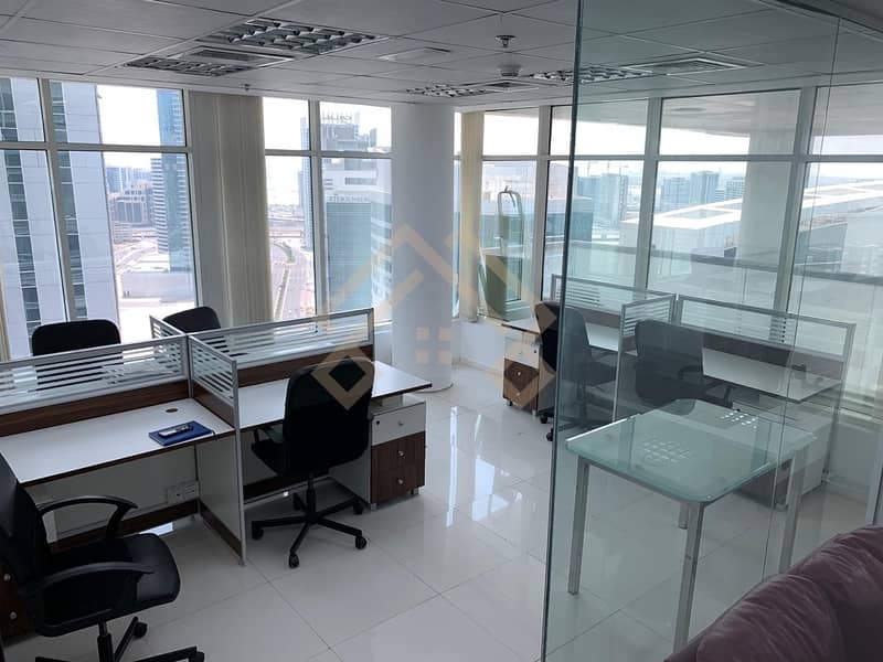 8 Fully Furnished  Partitioned Office For Sale. .