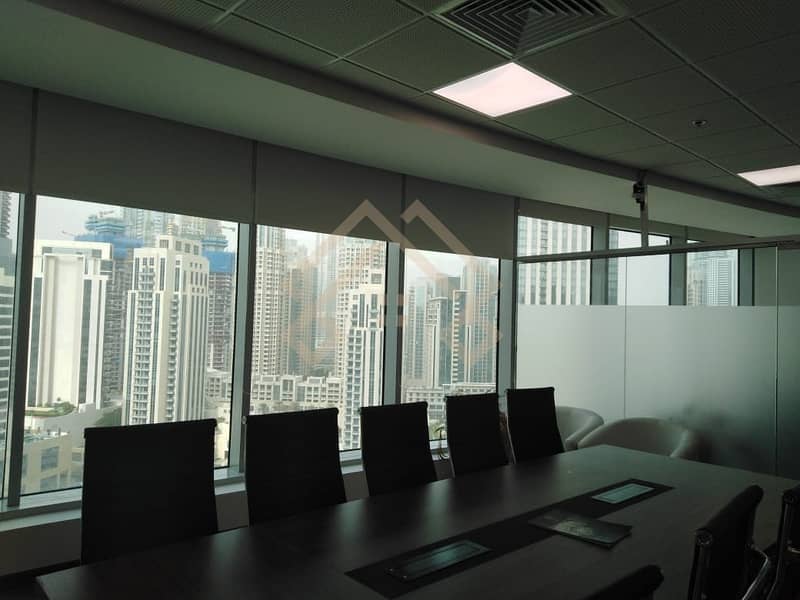 4 Full Burj Khalifa view Fully Furnished  Offices Space Available for Rent. .