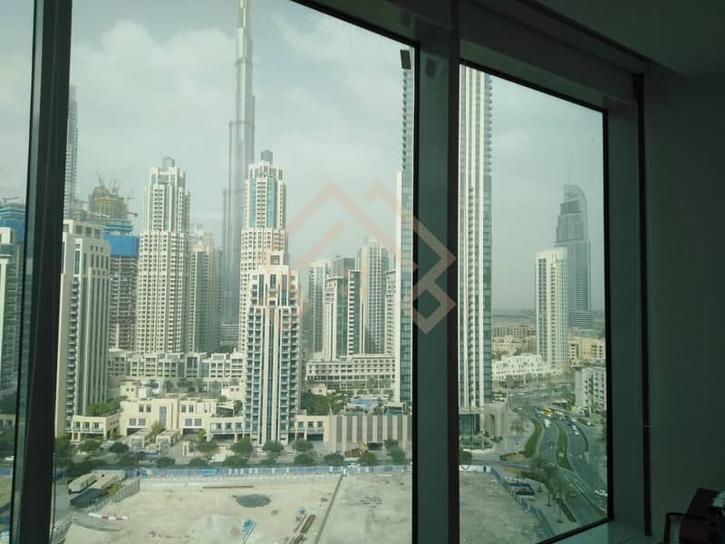 10 Full Burj Khalifa view Fully Furnished  Offices Space Available for Rent. .