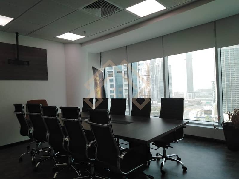 11 Full Burj Khalifa view Fully Furnished  Offices Space Available for Rent. .