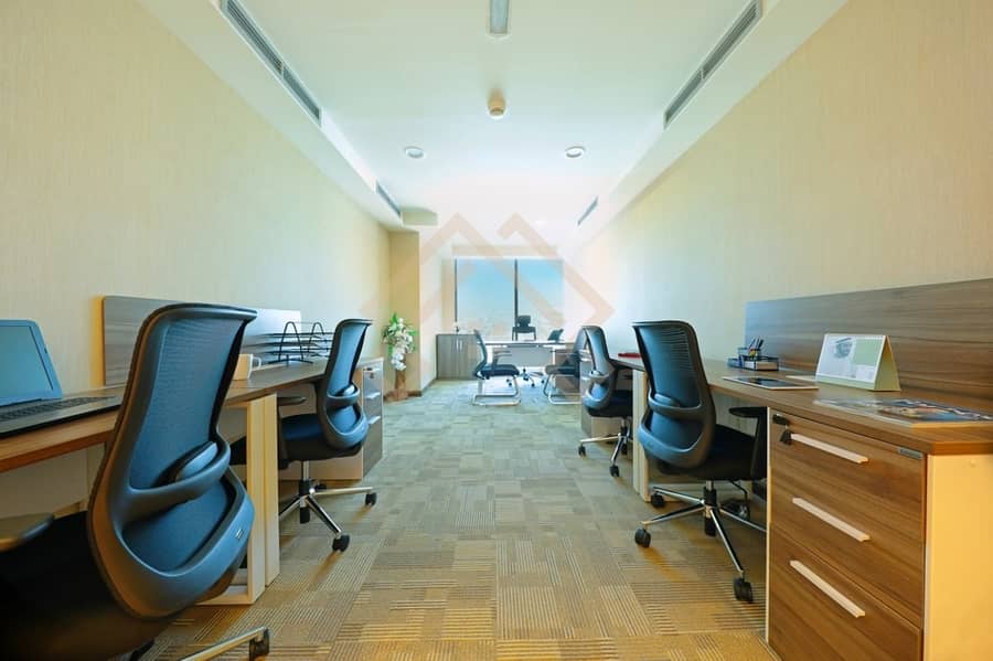 5 Estadama/Flexi Desk Offices Space Available  For Rent. .