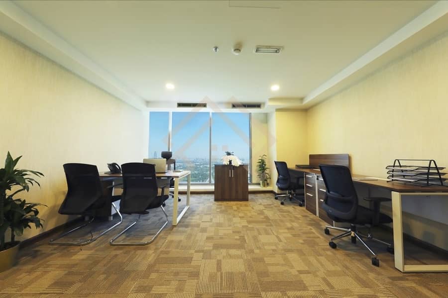 7 Estadama/Flexi Desk Offices Space Available  For Rent. .
