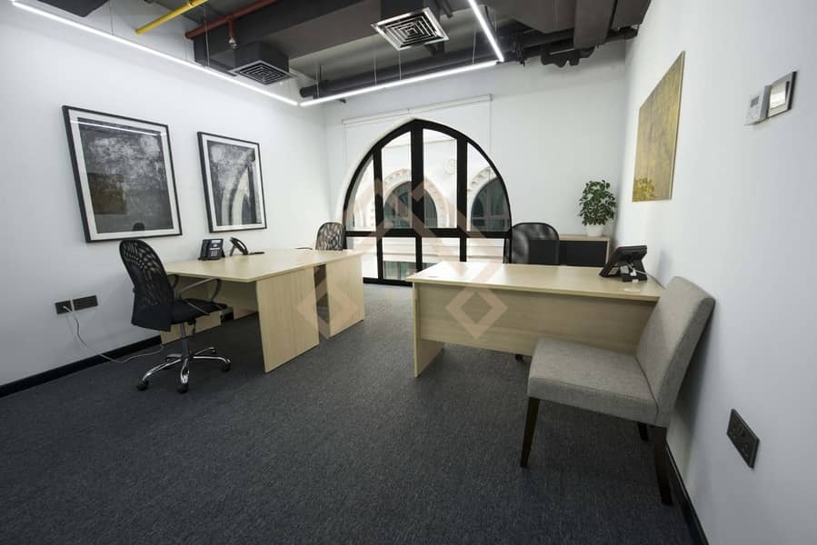 4 #FURNISHED  Office Space Available For Rent.
