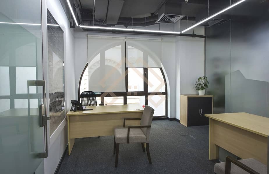 8 #FURNISHED  Office Space Available For Rent.