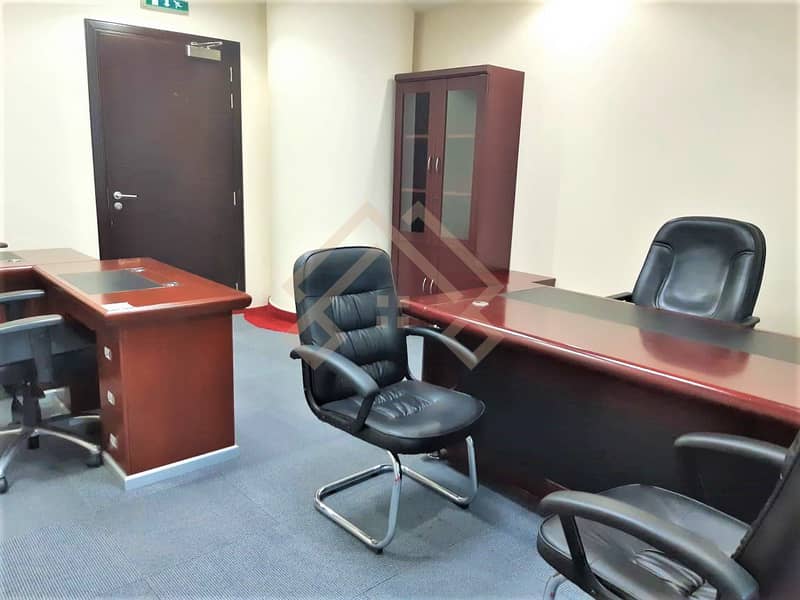 6 Fully Furnished | Office for Rent| estidma . .