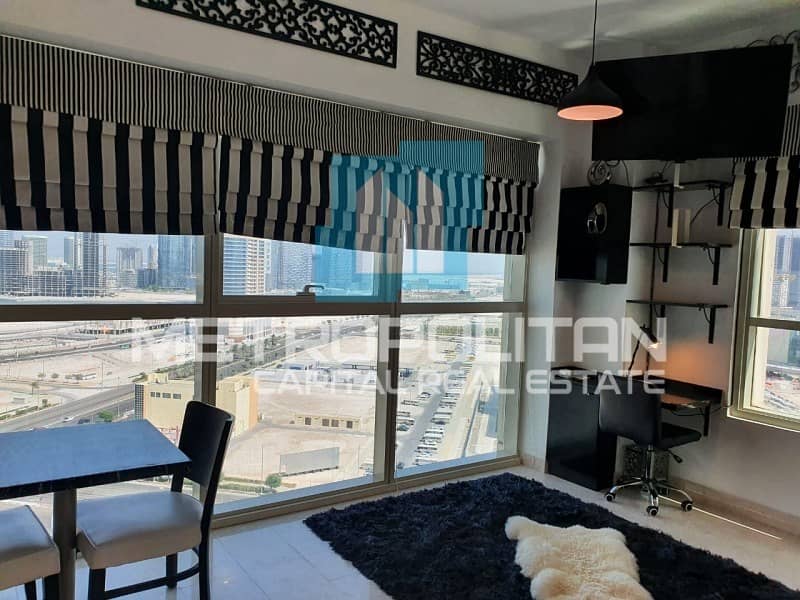 Fully Furnished Studio | High Floor| Amazing View!