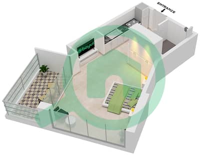 Artesia D - Studio Apartment Unit D04 Floor plan