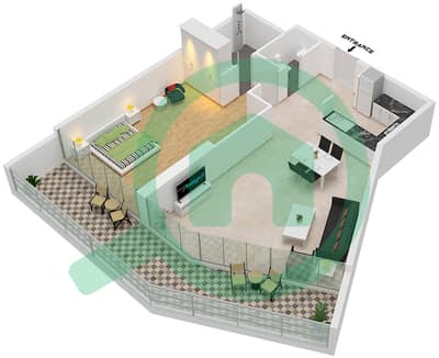 Artesia D - 1 Bedroom Apartment Unit D06 Floor plan