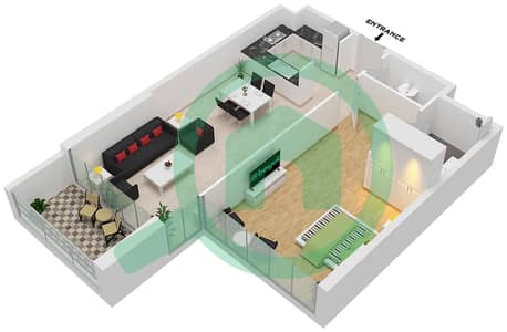 Artesia D - 1 Bedroom Apartment Unit D08 Floor plan