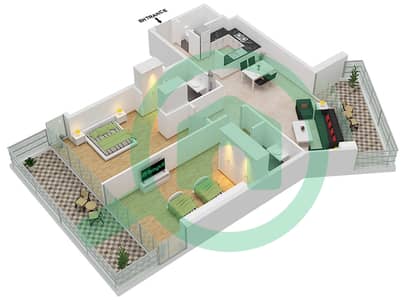Artesia D - 2 Bedroom Apartment Unit D11 Floor plan