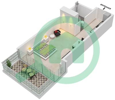 Artesia D - Studio Apartment Unit D12 Floor plan