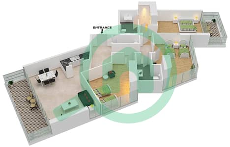 Artesia D - 3 Bedroom Apartment Unit D02 FLOOR 15,16 Floor plan