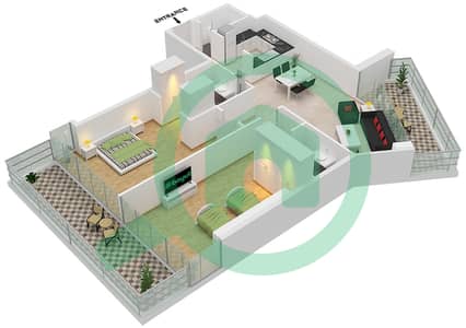 Artesia D - 2 Bedroom Apartment Unit D10 FLOOR 15,16 Floor plan