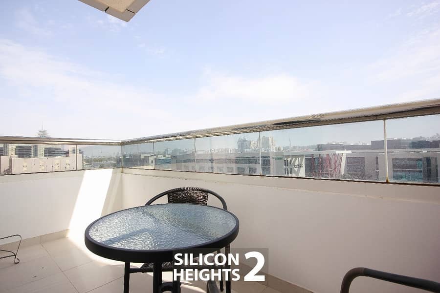 3 Bright 1-br appt with balcony  open veiw 890 sqft only 34/4 chks