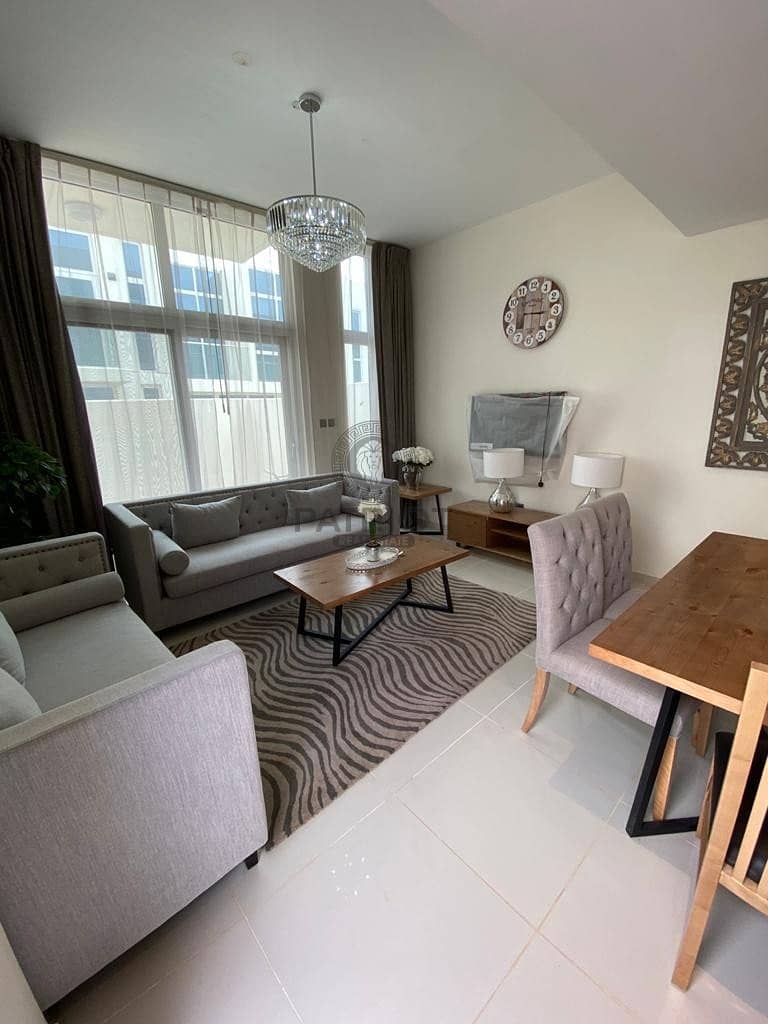2 DSF Offer !Corner 3 Bed Rooms Plus Maid Fully Furnished
