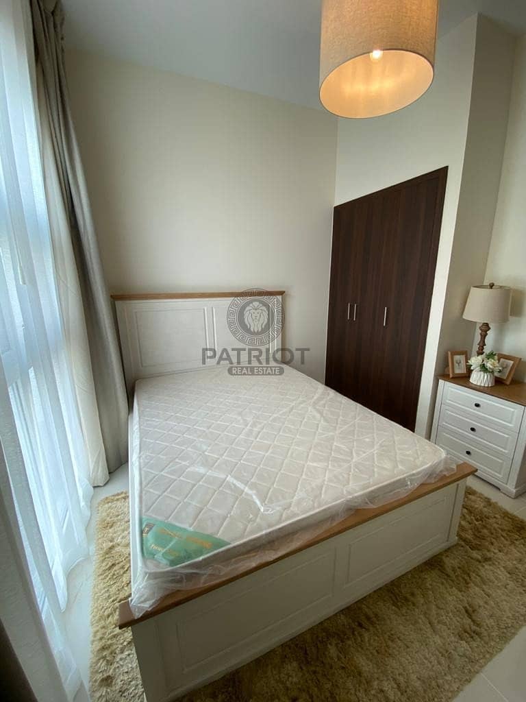 8 DSF Offer !Corner 3 Bed Rooms Plus Maid Fully Furnished