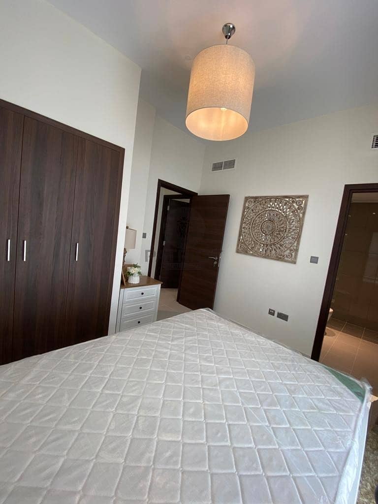 10 DSF Offer !Corner 3 Bed Rooms Plus Maid Fully Furnished